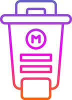 Ink Line Gradient Icon Design vector