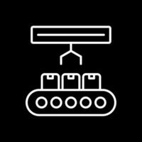 Product Line Inverted Icon Design vector