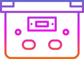 Box Line Gradient Icon Design vector