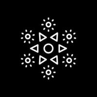 Firework Line Inverted Icon Design vector