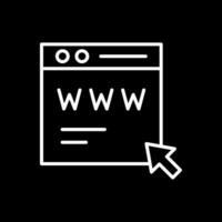 Web Page Line Inverted Icon Design vector