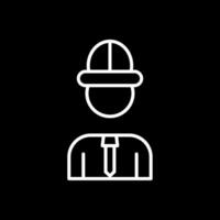 Architect Line Inverted Icon Design vector