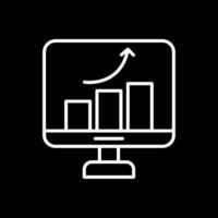 Improvement Line Inverted Icon Design vector