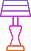 Lamp Line Gradient Icon Design vector