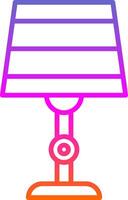 Lamp Line Gradient Icon Design vector