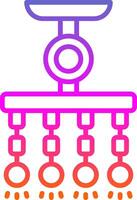 Lamp Line Gradient Icon Design vector