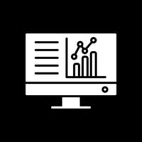 Dashboard Glyph Inverted Icon Design vector