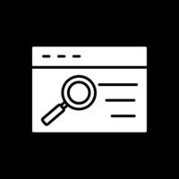 Quality Assurance Glyph Inverted Icon Design vector