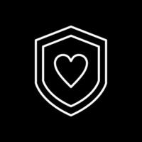 Security Like Line Inverted Icon Design vector