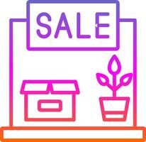 Garage Sale Line Gradient Icon Design vector