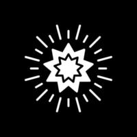 Stars Glyph Inverted Icon Design vector