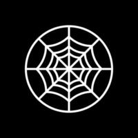 Spider Web Line Inverted Icon Design vector