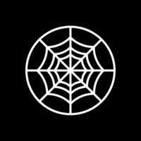 Spider Web Line Inverted Icon Design vector