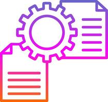 File Management Line Gradient Icon Design vector