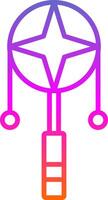 Spin Drum Line Gradient Icon Design vector