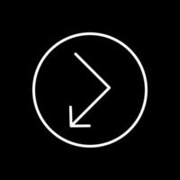 Bounce Line Inverted Icon Design vector