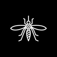 Mosquito Line Inverted Icon Design vector