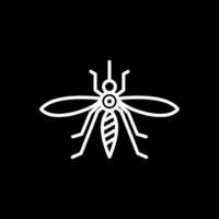 mosquito línea invertido icono diseño vector