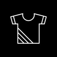 Shirt Line Inverted Icon Design vector