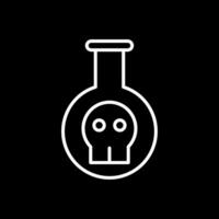 Poison Line Inverted Icon Design vector