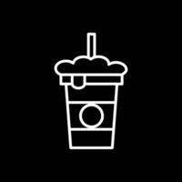 Soda Line Inverted Icon Design vector