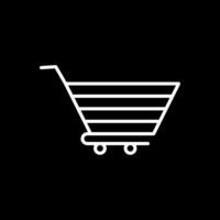 Trolley Line Inverted Icon Design vector