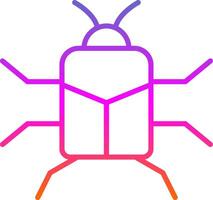 Stag Beetle Line Gradient Icon Design vector