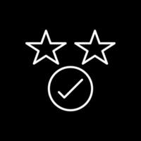 Rating Line Inverted Icon Design vector