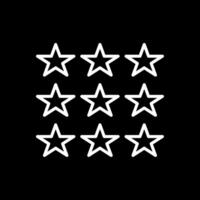 Stars Line Inverted Icon Design vector