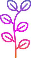 Eucalyptus Line Gradient Icon Design vector