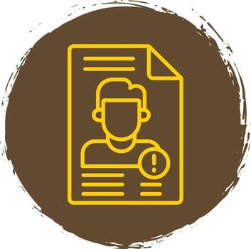 Personal Informsation Line Gradient Icon Design vector