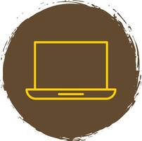 Laptop Line Gradient Icon Design vector