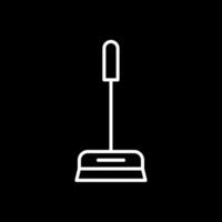 Cleaner Line Inverted Icon Design vector