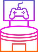 Stadium Line Gradient Icon Design vector