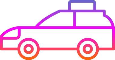 Car Line Gradient Icon Design vector