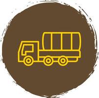 Lorry Line Gradient Icon Design vector