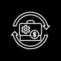 Asset Line Inverted Icon Design vector