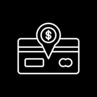 Direct Debit Line Inverted Icon Design vector