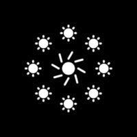Lights Glyph Inverted Icon Design vector