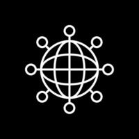 Internet Line Inverted Icon Design vector
