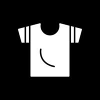 Shirt Glyph Inverted Icon Design vector