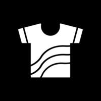 Shirt Glyph Inverted Icon Design vector