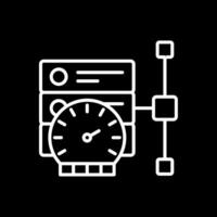 Performance Line Inverted Icon Design vector