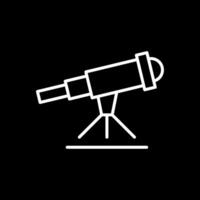 Stargazing Line Inverted Icon Design vector