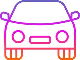 Car Line Gradient Icon Design vector