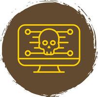 Computer Line Gradient Icon Design vector