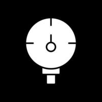 calibre glifo invertido icono diseño vector