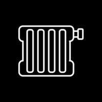 Radiator Line Inverted Icon Design vector