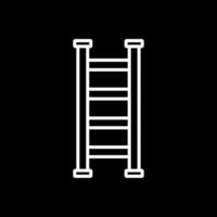 Step Ladder Line Inverted Icon Design vector