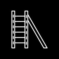 Ladder Line Inverted Icon Design vector